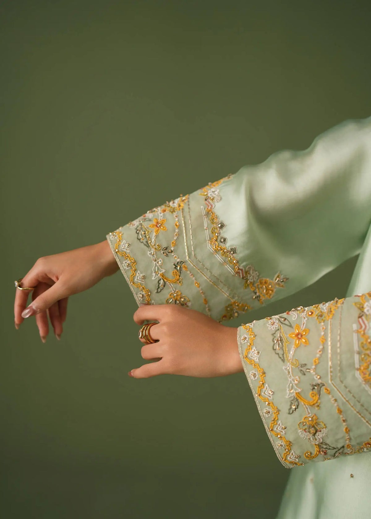 Jeem | Celestial Luxe Formals |LAYL GREEN - by Libasekhas UK - Registered Vendor of : Jeem - 100% Original Designer Dress