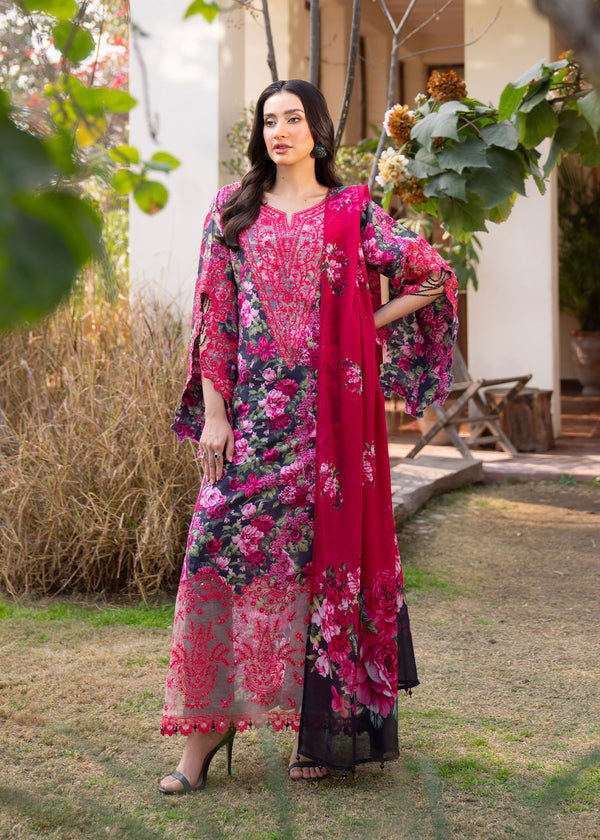 Myeesha | Lamhay Luxury Lawn 25 | Naghma - by - Libasekhas UK - Registered Vendor of : Myeesha - 100% Original Designer Dresss