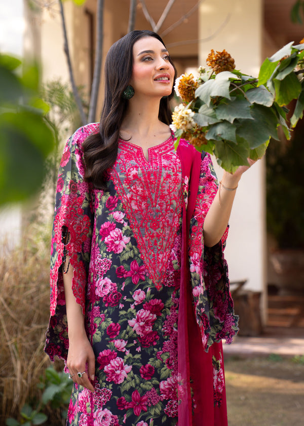 Myeesha | Lamhay Luxury Lawn 25 | Naghma - by - Libasekhas UK - Registered Vendor of : Myeesha - 100% Original Designer Dresss