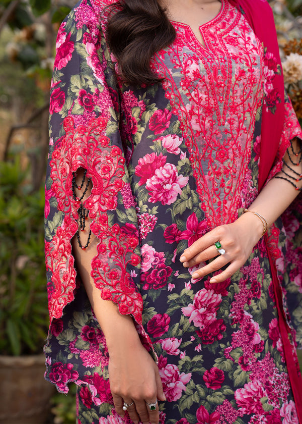 Myeesha | Lamhay Luxury Lawn 25 | Naghma - by - Libasekhas UK - Registered Vendor of : Myeesha - 100% Original Designer Dresss