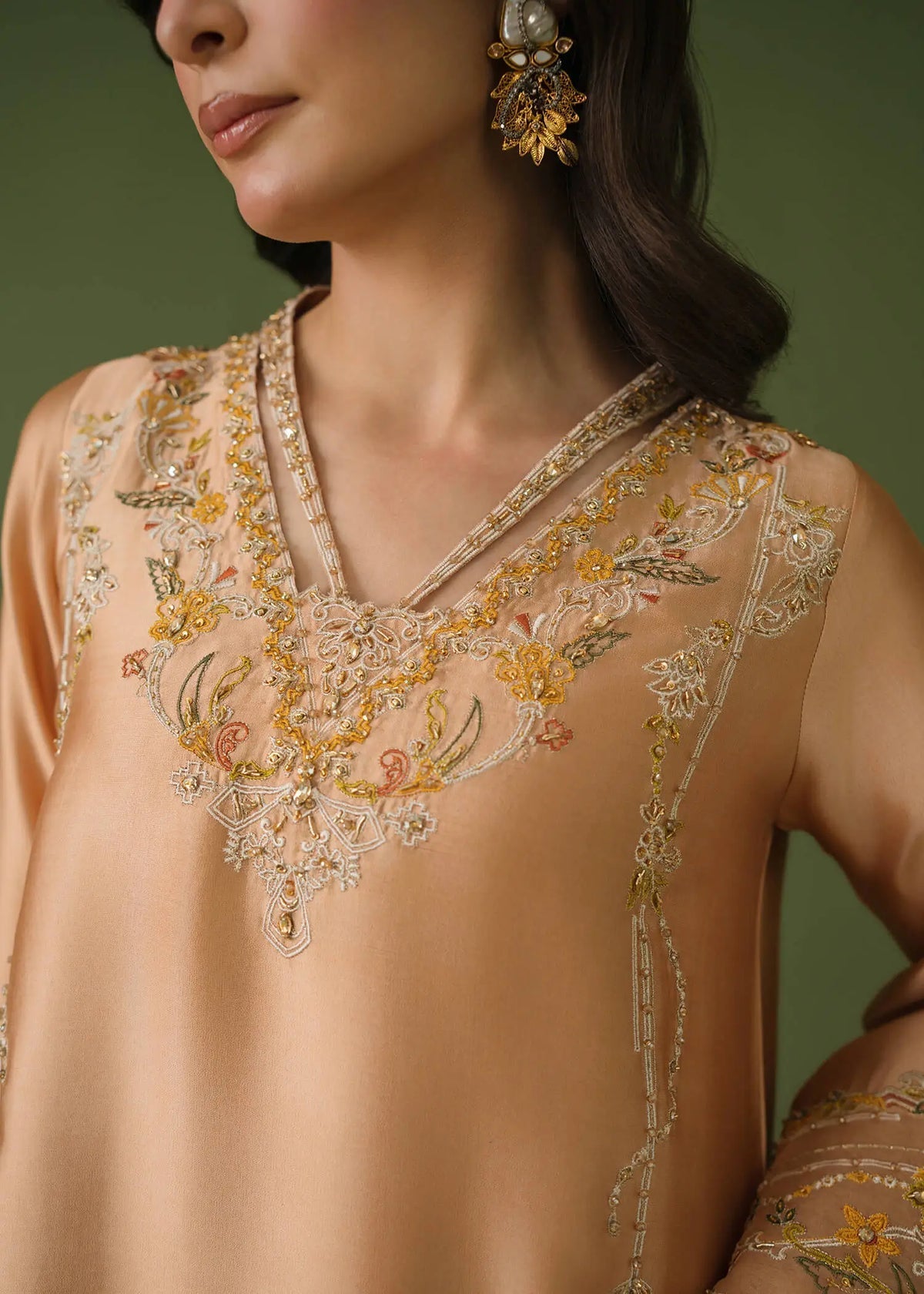 Jeem | Celestial Luxe Formals | CORAL MUSE - by Libasekhas UK - Registered Vendor of : Jeem - 100% Original Designer Dress