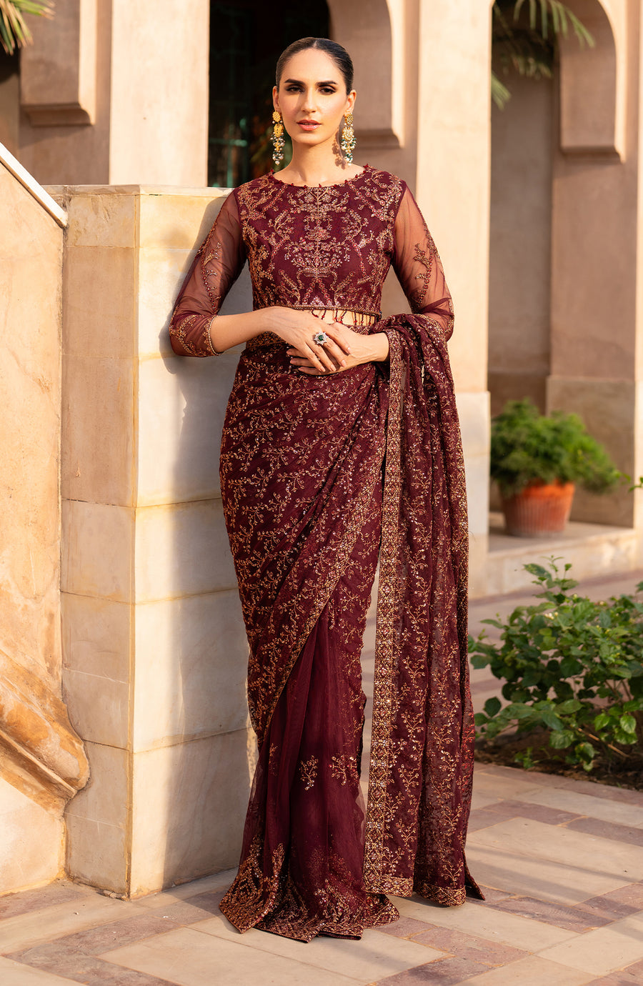 Zarif | Sahiba Formals | UNST-SBA-01 ELIF - by Libasekhas UK - Registered Vendor of : Zarif - 100% Original Designer Dress