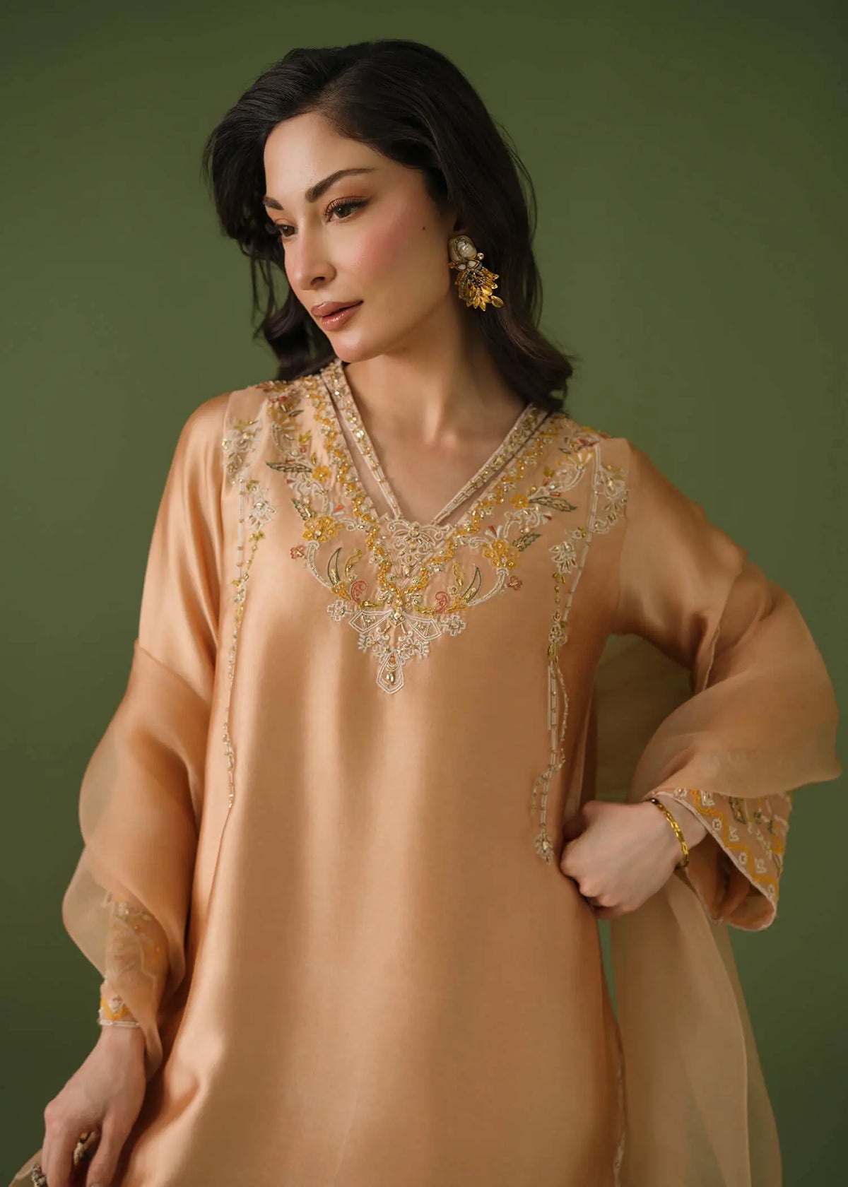 Jeem | Celestial Luxe Formals | CORAL MUSE - by Libasekhas UK - Registered Vendor of : Jeem - 100% Original Designer Dress