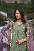 Charizma | Festive Pret | Embroidered Raw Silk CMA-6-446 - by Libasekhas UK - Registered Vendor of : Charizma - 100% Original Designer Dress