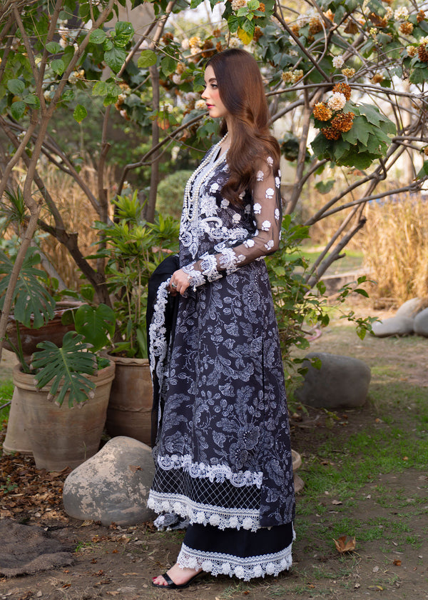 Myeesha | Lamhay Luxury Lawn 25 | Chandni - by - Libasekhas UK - Registered Vendor of : Myeesha - 100% Original Designer Dresss