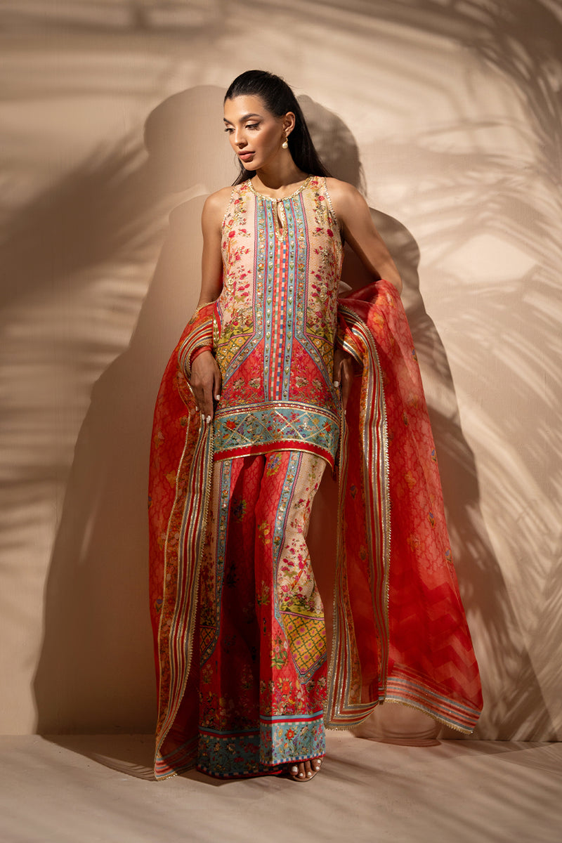 Sania Maskatiya | Mirra Luxury Pret 25 | Zella - by Libasekhas UK - Registered Vendor of : Sania Maskatiya - 100% Original Designer Dress