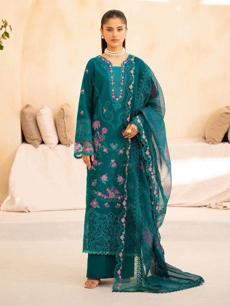 Rajbari | Jahaan Premium Festive Lawn | ZARA (Jahan) 3-A - by - Libasekhas UK - Registered Vendor of : Rajbari - 100% Original Designer Dresss