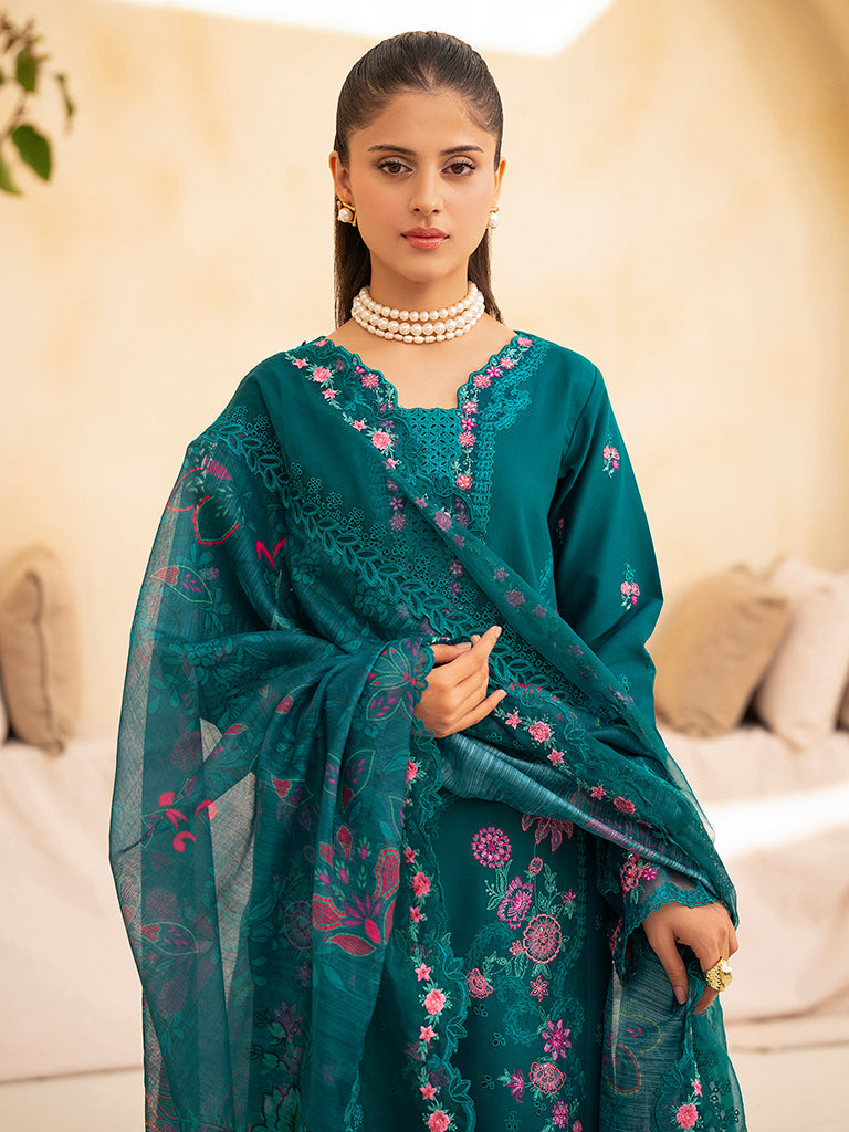 Rajbari | Jahaan Premium Festive Lawn | ZARA (Jahan) 3-A - by - Libasekhas UK - Registered Vendor of : Rajbari - 100% Original Designer Dresss