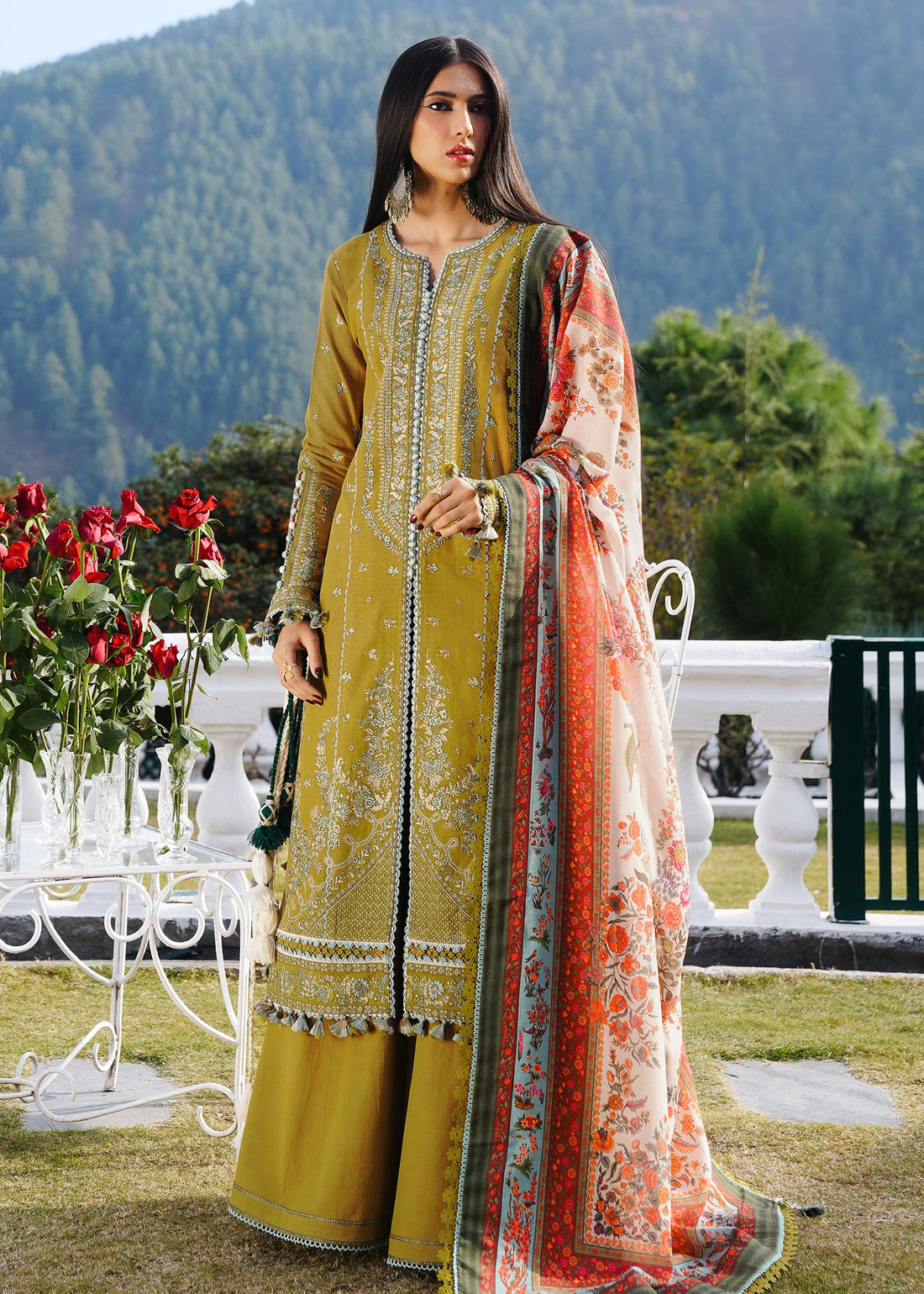 Hussain Rehar | Winter Shawl 24 | Sehr - by - Libasekhas UK - Registered Vendor of : Hussain Rehar - 100% Original Designer Dresss