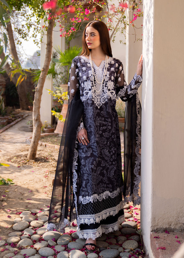 Myeesha | Lamhay Luxury Lawn 25 | Chandni - by - Libasekhas UK - Registered Vendor of : Myeesha - 100% Original Designer Dresss