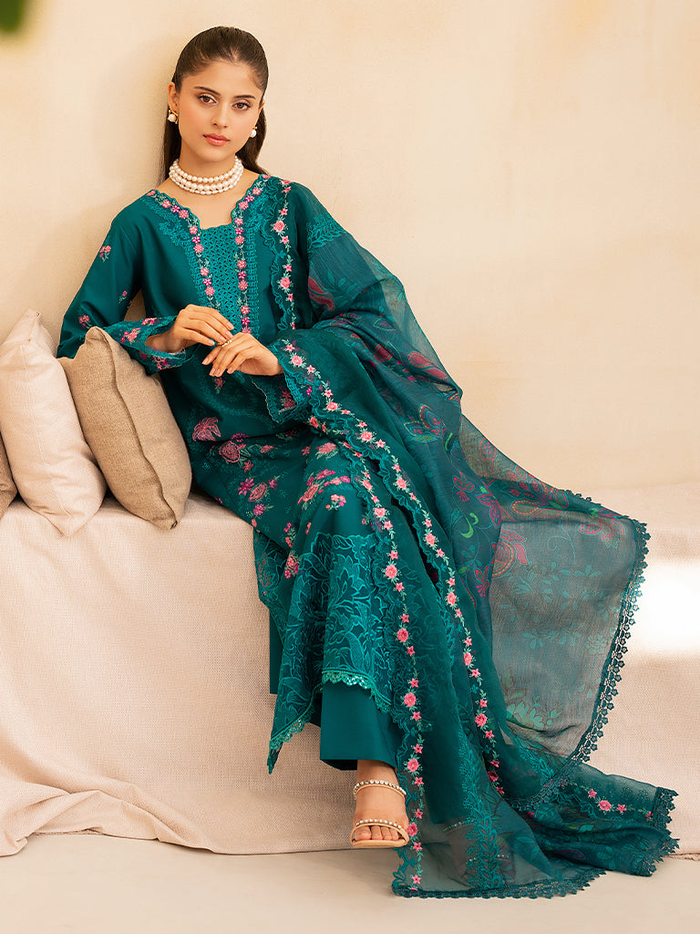 Rajbari | Jahaan Premium Festive Lawn | ZARA (Jahan) 3-A - by - Libasekhas UK - Registered Vendor of : Rajbari - 100% Original Designer Dresss