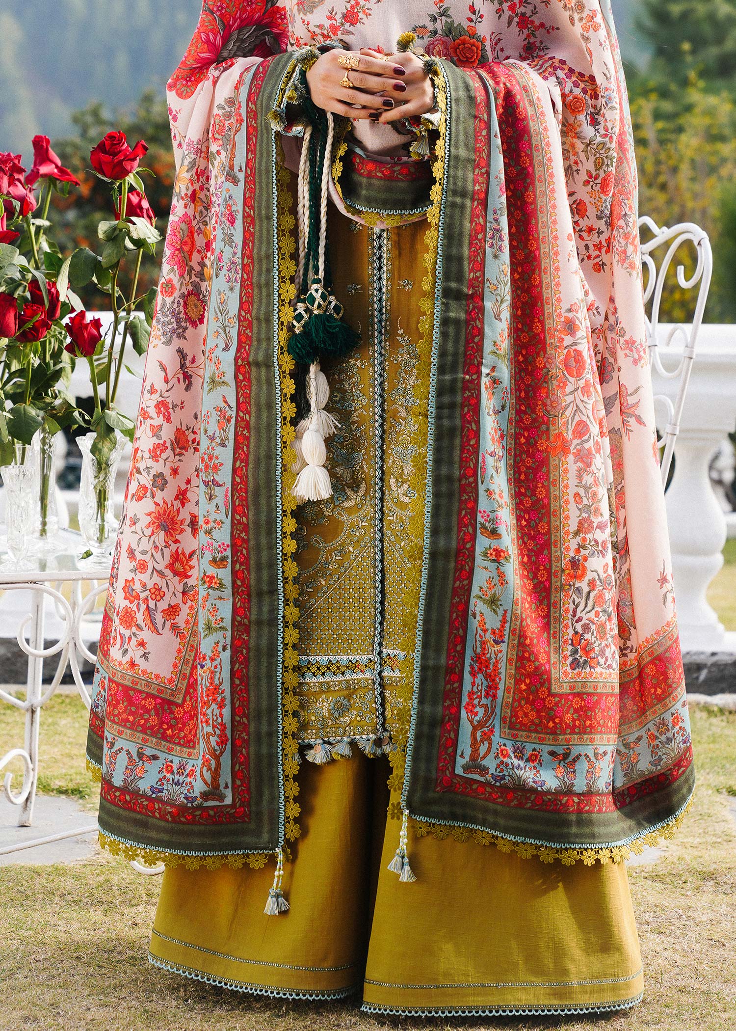 Hussain Rehar | Winter Shawl 24 | Sehr - by - Libasekhas UK - Registered Vendor of : Hussain Rehar - 100% Original Designer Dresss