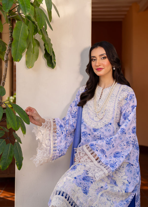 Myeesha | Lamhay Luxury Lawn 25 | Aasma - by - Libasekhas UK - Registered Vendor of : Myeesha - 100% Original Designer Dresss