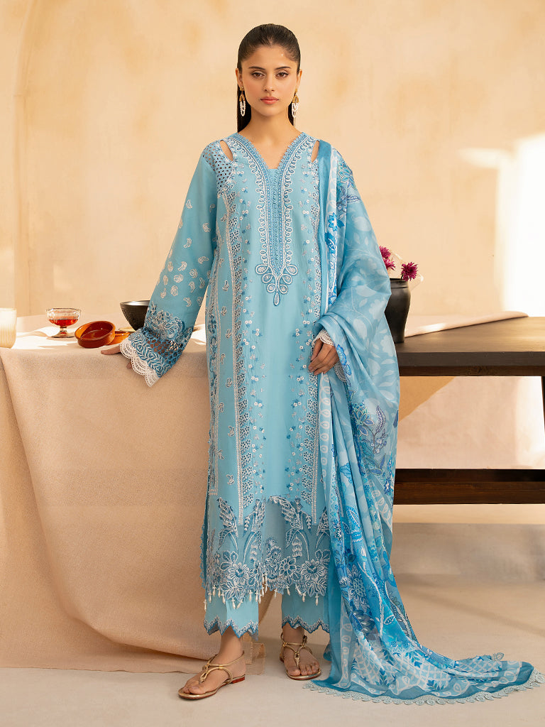 Rajbari | Jahaan Premium Festive Lawn | SIRA (Jahan) 5-B - by - Libasekhas UK - Registered Vendor of : Rajbari - 100% Original Designer Dresss