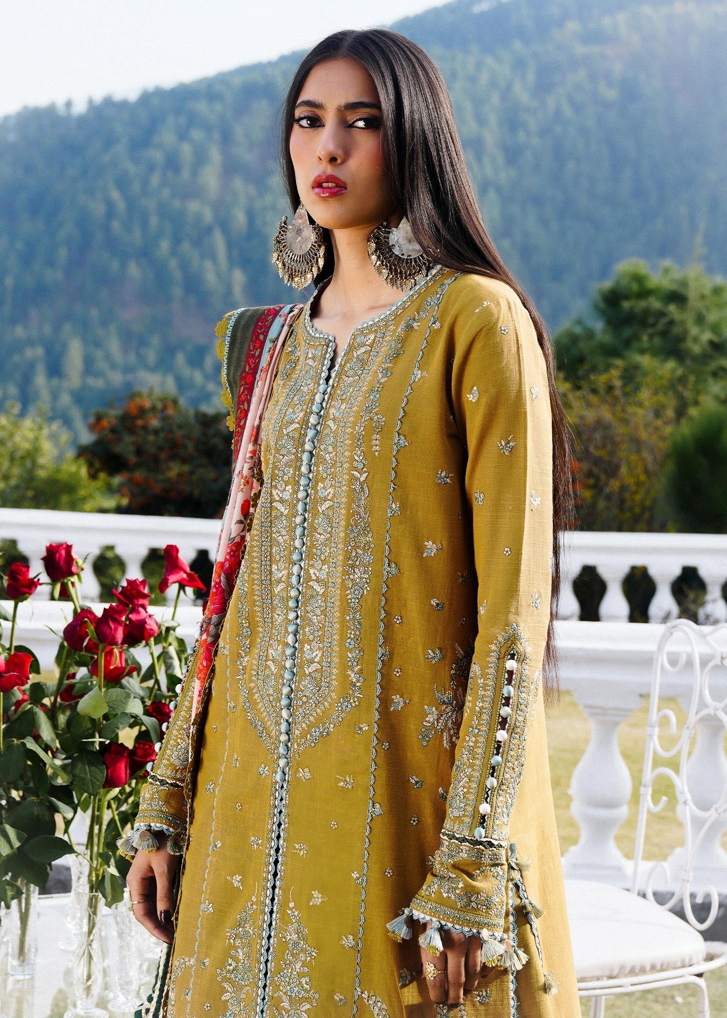 Hussain Rehar | Winter Shawl 24 | Sehr - by - Libasekhas UK - Registered Vendor of : Hussain Rehar - 100% Original Designer Dresss