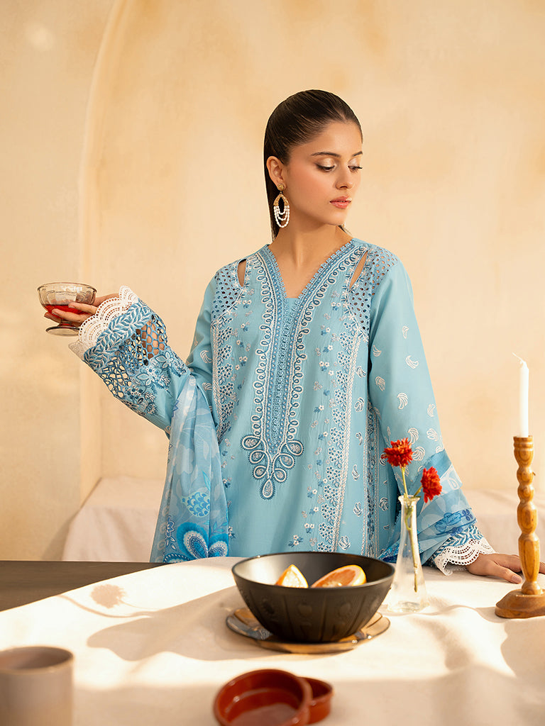 Rajbari | Jahaan Premium Festive Lawn | SIRA (Jahan) 5-B - by - Libasekhas UK - Registered Vendor of : Rajbari - 100% Original Designer Dresss