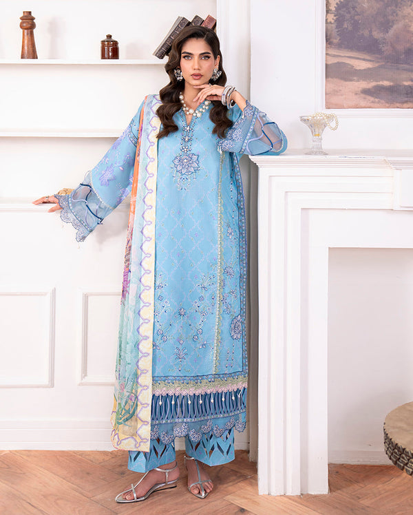 Roheenaz | Aezel Embroidered Cambric | Miren - by Libasekhas UK - Registered Vendor of : Roheenaz - 100% Original Designer Dress