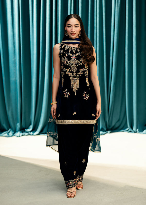 Umsha | Velvet Code | Sapphire Hour - by Libasekhas UK - Registered Vendor of : Umsha - 100% Original Designer Dress