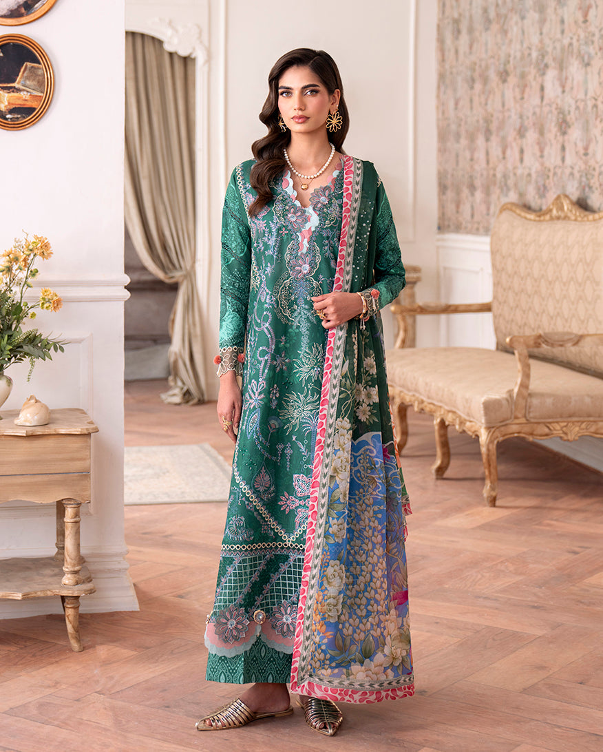 Roheenaz | Aezel Embroidered Cambric | Maham - by Libasekhas UK - Registered Vendor of : Roheenaz - 100% Original Designer Dress