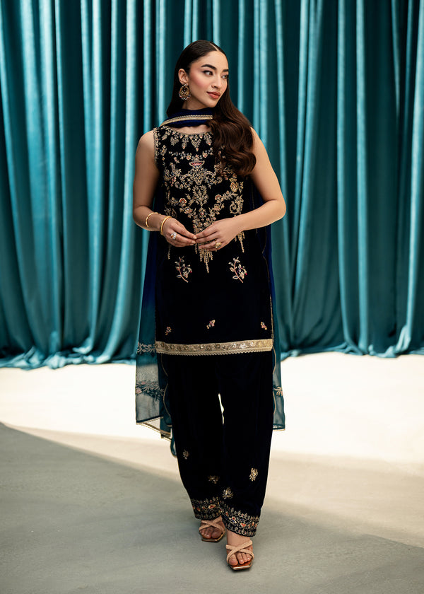 Umsha | Velvet Code | Sapphire Hour - by Libasekhas UK - Registered Vendor of : Umsha - 100% Original Designer Dress