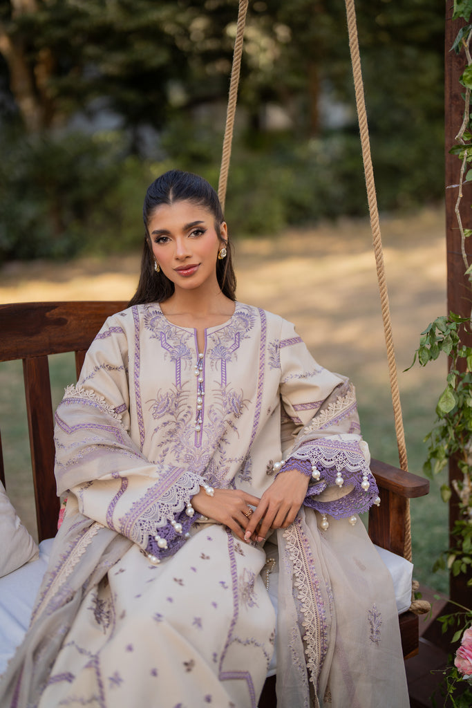 Florent | Chikankari Eid 25 | FLC- 3B - by - Libasekhas UK - Registered Vendor of : Florent - 100% Original Designer Dresss
