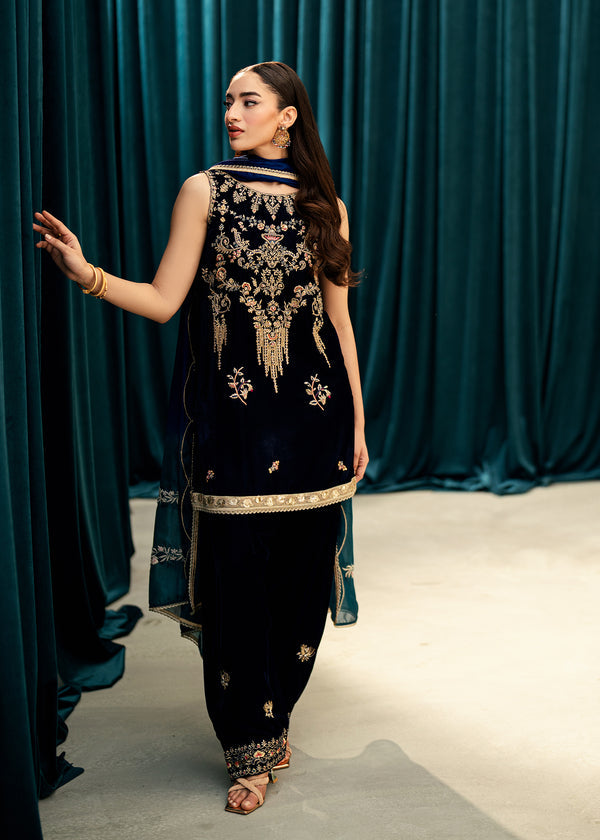 Umsha | Velvet Code | Sapphire Hour - by Libasekhas UK - Registered Vendor of : Umsha - 100% Original Designer Dress