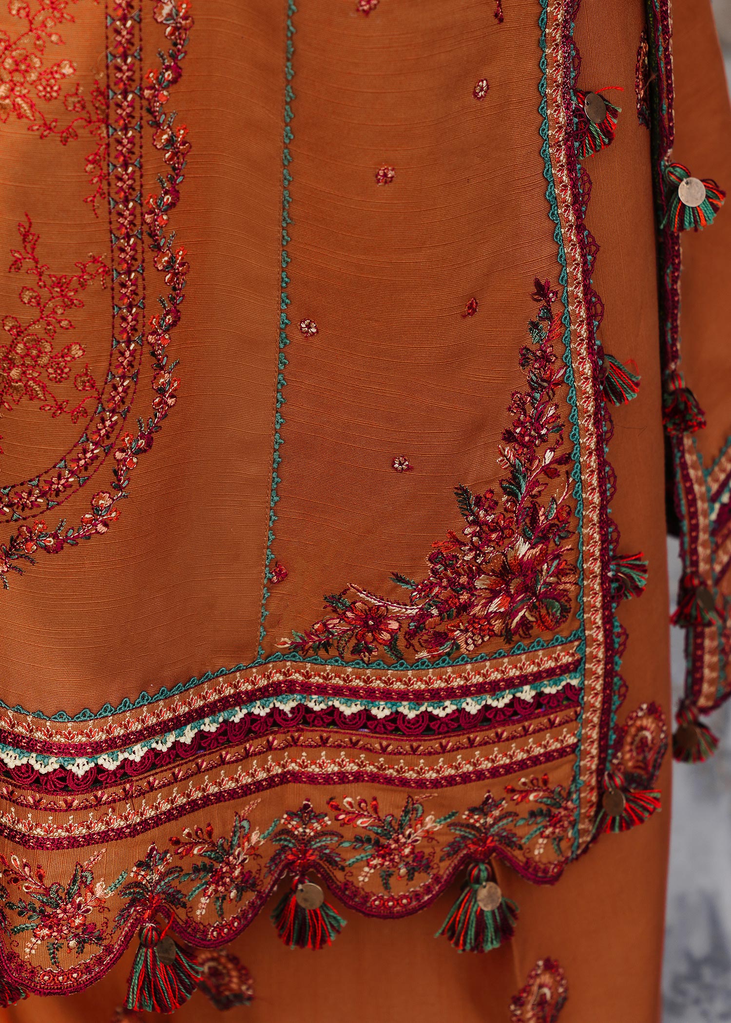 Hussain Rehar | Winter Shawl 24 | Tamar - by - Libasekhas UK - Registered Vendor of : Hussain Rehar - 100% Original Designer Dresss