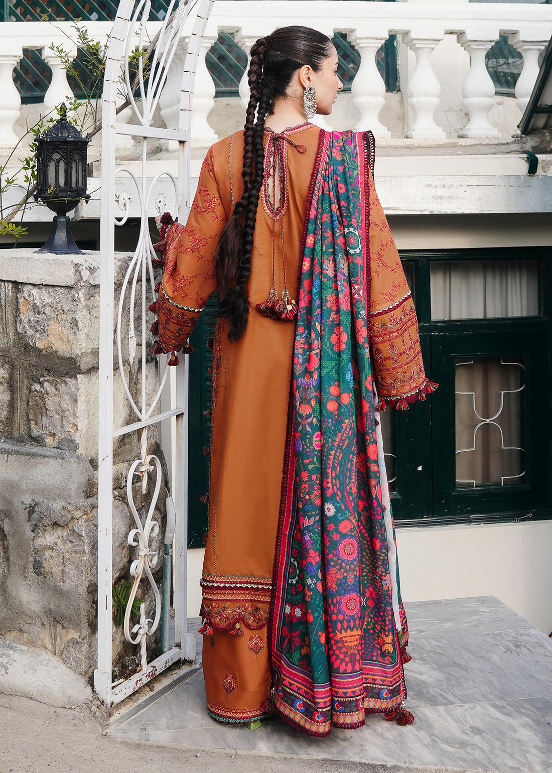 Hussain Rehar | Winter Shawl 24 | Tamar - by - Libasekhas UK - Registered Vendor of : Hussain Rehar - 100% Original Designer Dresss
