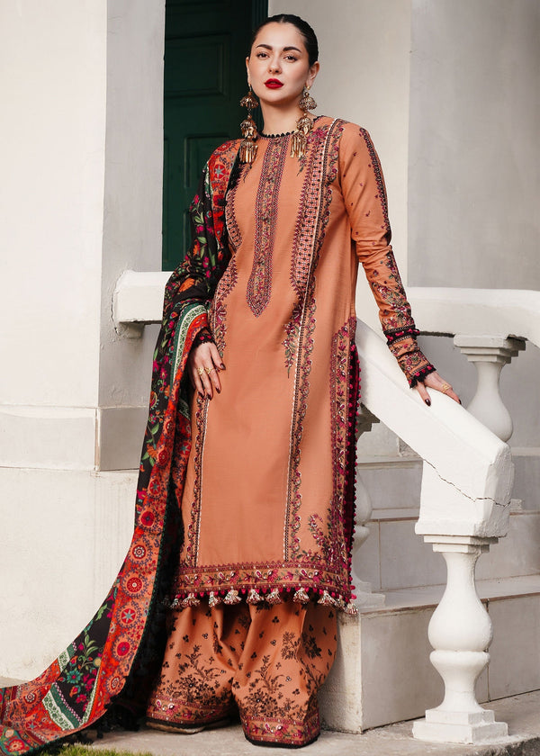 Hussain Rehar | Winter Shawl 24 | Sahira - by - Libasekhas UK - Registered Vendor of : Hussain Rehar - 100% Original Designer Dresss
