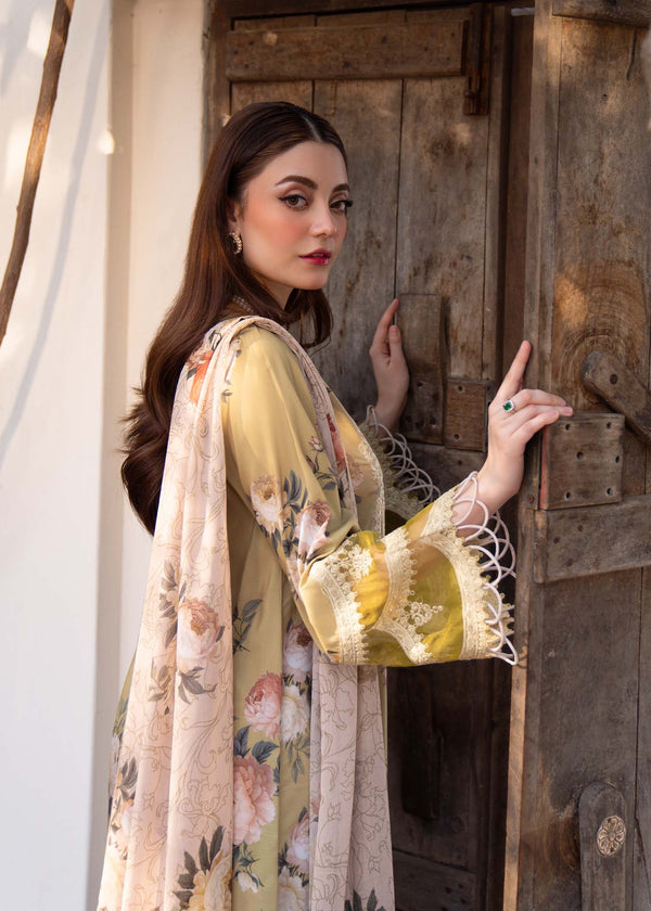 Myeesha | Lamhay Luxury Lawn 25 | Zarnish - by - Libasekhas UK - Registered Vendor of : Myeesha - 100% Original Designer Dresss