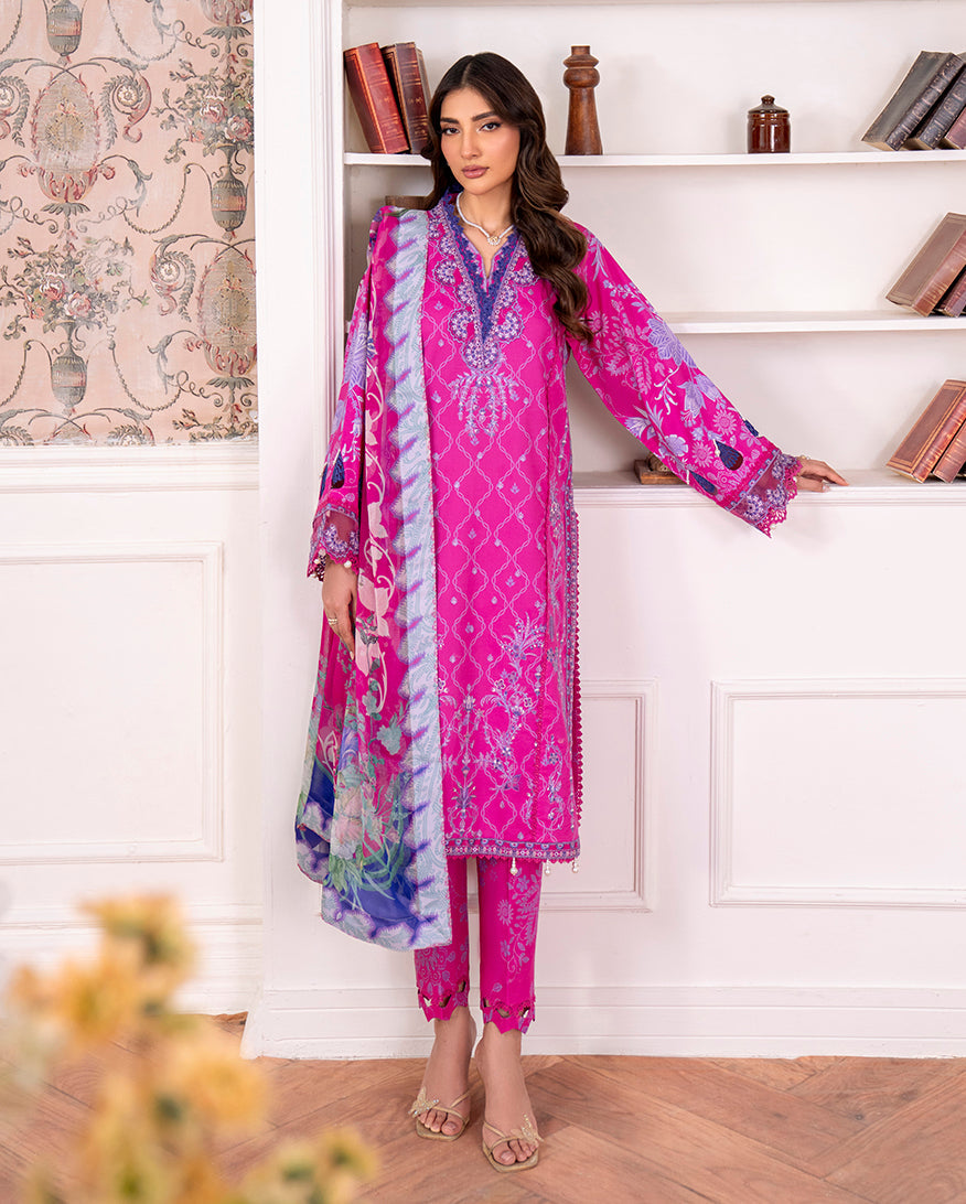 Roheenaz | Aezel Embroidered Cambric | Novah - by Libasekhas UK - Registered Vendor of : Roheenaz - 100% Original Designer Dress
