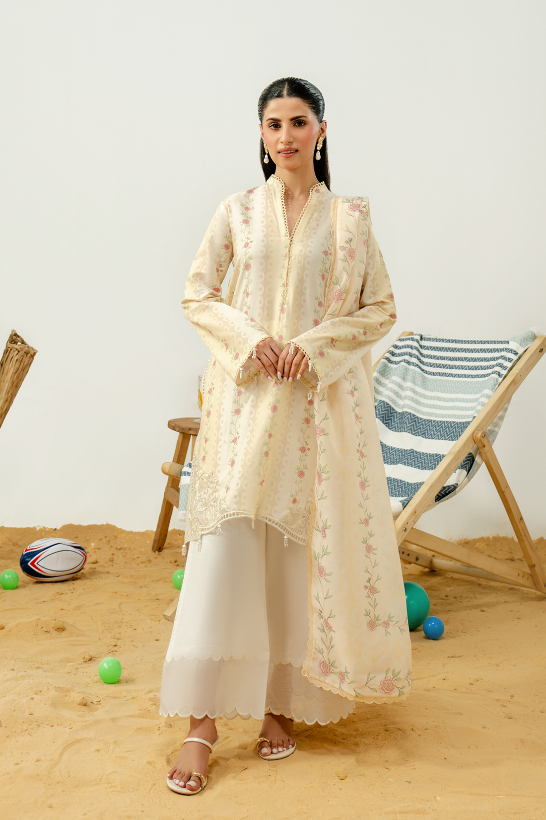 Zarposh | Sundaze Luxe Pret | Lunelle - by Libasekhas UK - Registered Vendor of : Zarposh - 100% Original Designer Dress