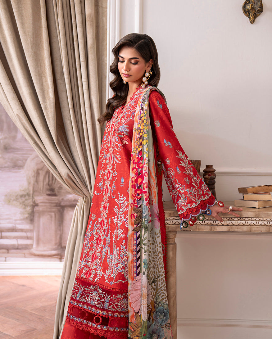 Roheenaz | Aezel Embroidered Cambric | Lyrah - by Libasekhas UK - Registered Vendor of : Roheenaz - 100% Original Designer Dress