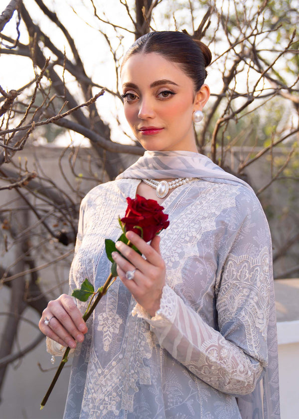 Myeesha | Lamhay Luxury Lawn 25 | Aabroo - by - Libasekhas UK - Registered Vendor of : Myeesha - 100% Original Designer Dresss