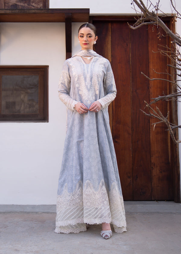 Myeesha | Lamhay Luxury Lawn 25 | Aabroo - by - Libasekhas UK - Registered Vendor of : Myeesha - 100% Original Designer Dresss