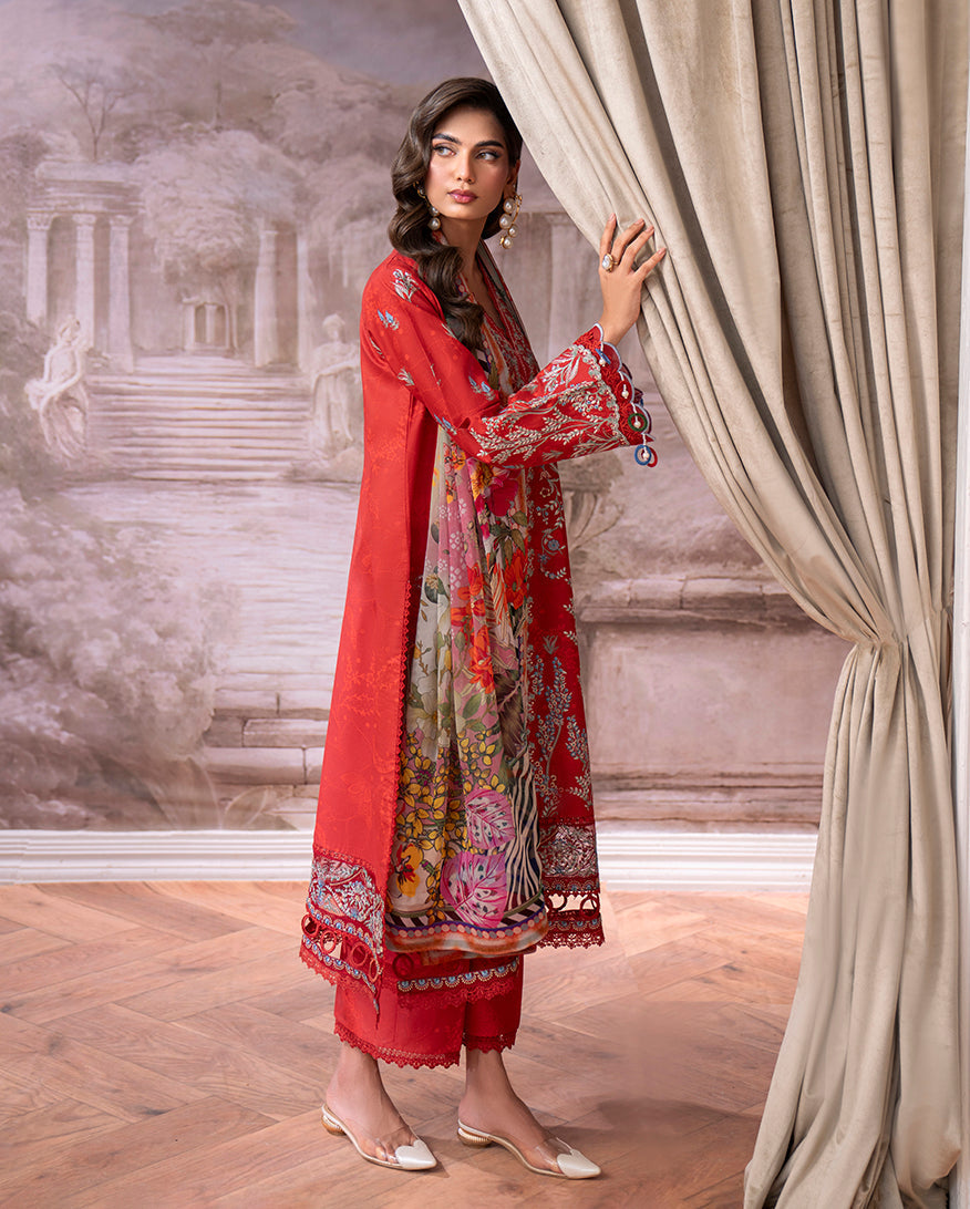 Roheenaz | Aezel Embroidered Cambric | Lyrah - by Libasekhas UK - Registered Vendor of : Roheenaz - 100% Original Designer Dress