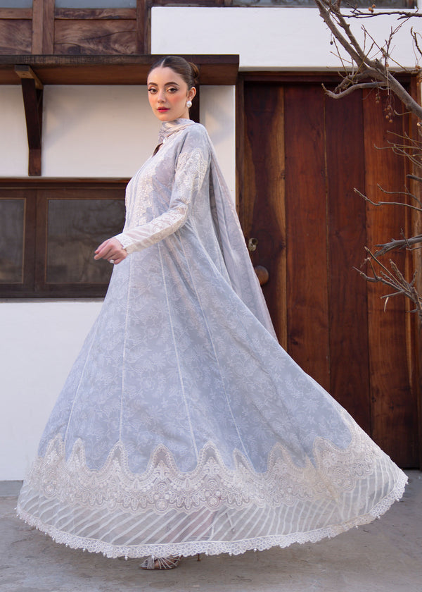 Myeesha | Lamhay Luxury Lawn 25 | Aabroo - by - Libasekhas UK - Registered Vendor of : Myeesha - 100% Original Designer Dresss