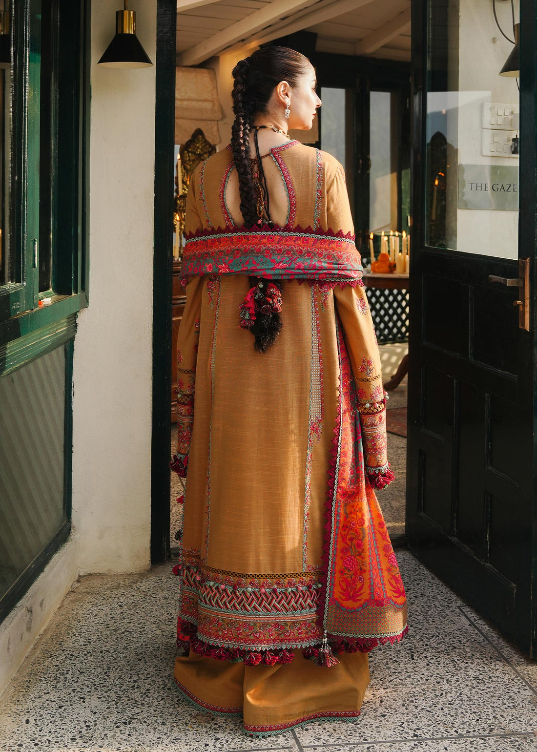 Hussain Rehar | Winter Shawl 24 | Horain - by - Libasekhas UK - Registered Vendor of : Hussain Rehar - 100% Original Designer Dresss