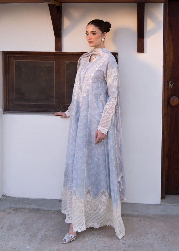 Myeesha | Lamhay Luxury Lawn 25 | Aabroo - by - Libasekhas UK - Registered Vendor of : Myeesha - 100% Original Designer Dresss