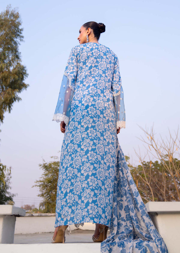 Myeesha | Lamhay Luxury Lawn 25 | Zarposh - by - Libasekhas UK - Registered Vendor of : Myeesha - 100% Original Designer Dresss