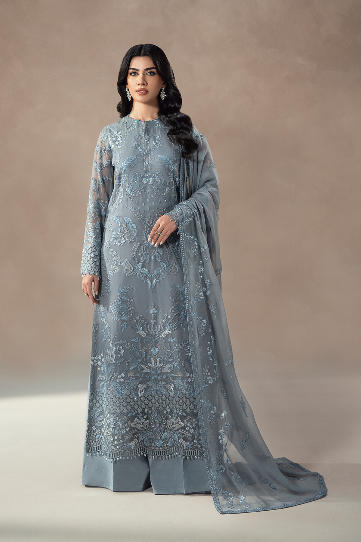 Lavish Premium | Afsanah Formals | MOONLIT MIST - by Libasekhas UK - Registered Vendor of : Lavish premium - 100% Original Designer Dress