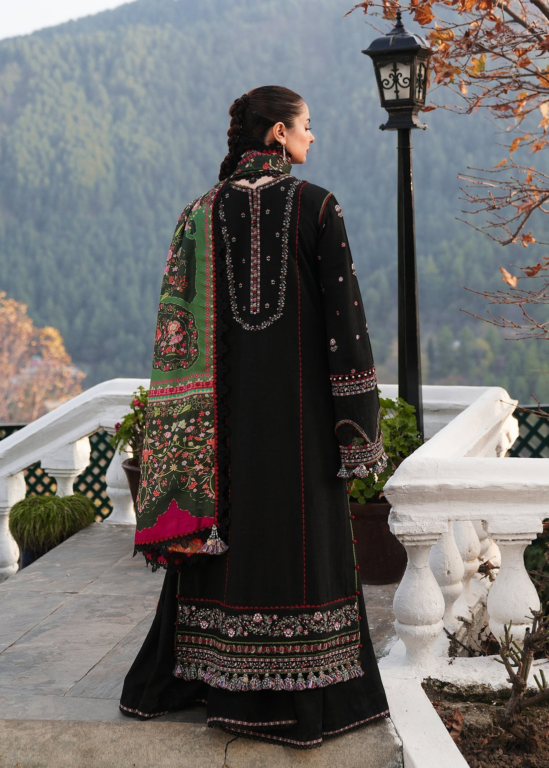 Hussain Rehar | Winter Shawl 24 | Zobia - by - Libasekhas UK - Registered Vendor of : Hussain Rehar - 100% Original Designer Dresss