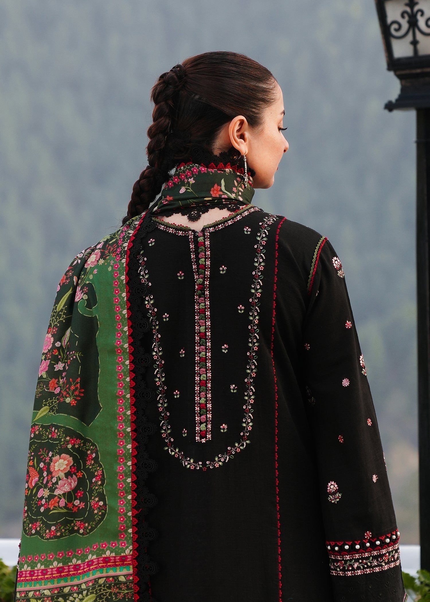Hussain Rehar | Winter Shawl 24 | Zobia - by - Libasekhas UK - Registered Vendor of : Hussain Rehar - 100% Original Designer Dresss
