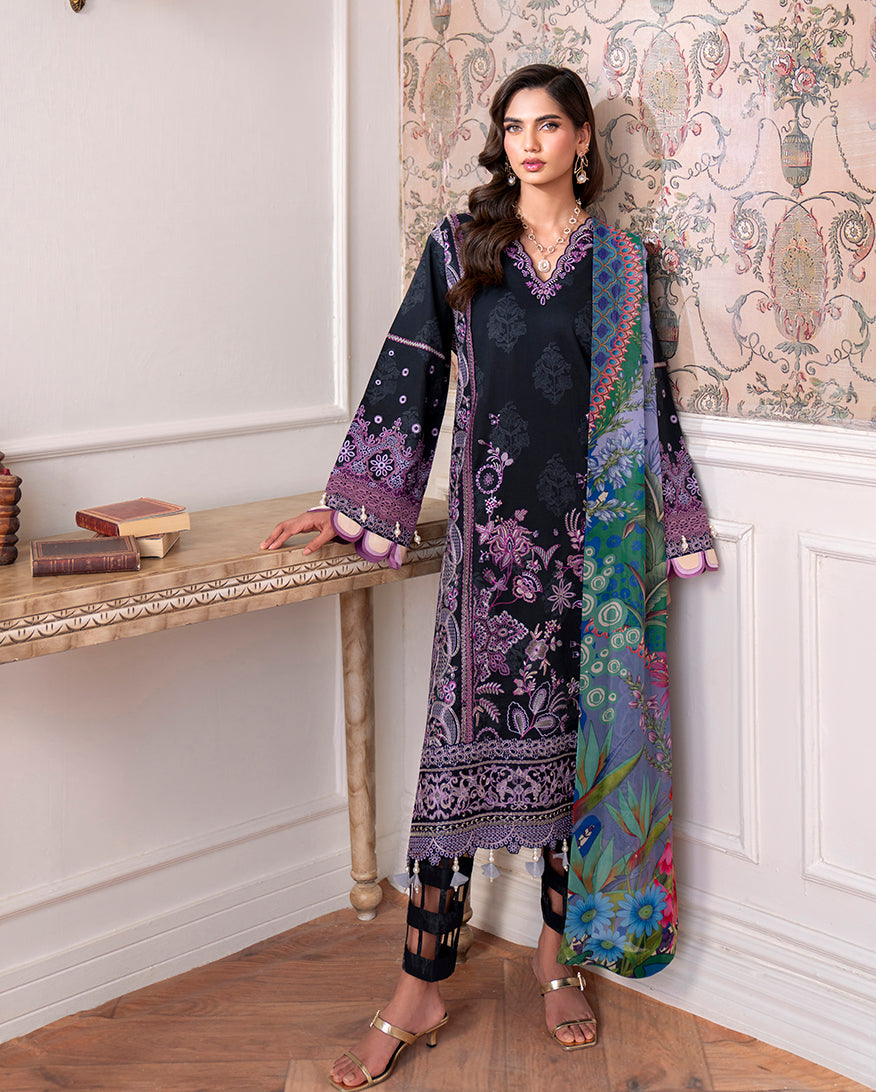Roheenaz | Aezel Embroidered Cambric | Emera - by Libasekhas UK - Registered Vendor of : Roheenaz - 100% Original Designer Dress