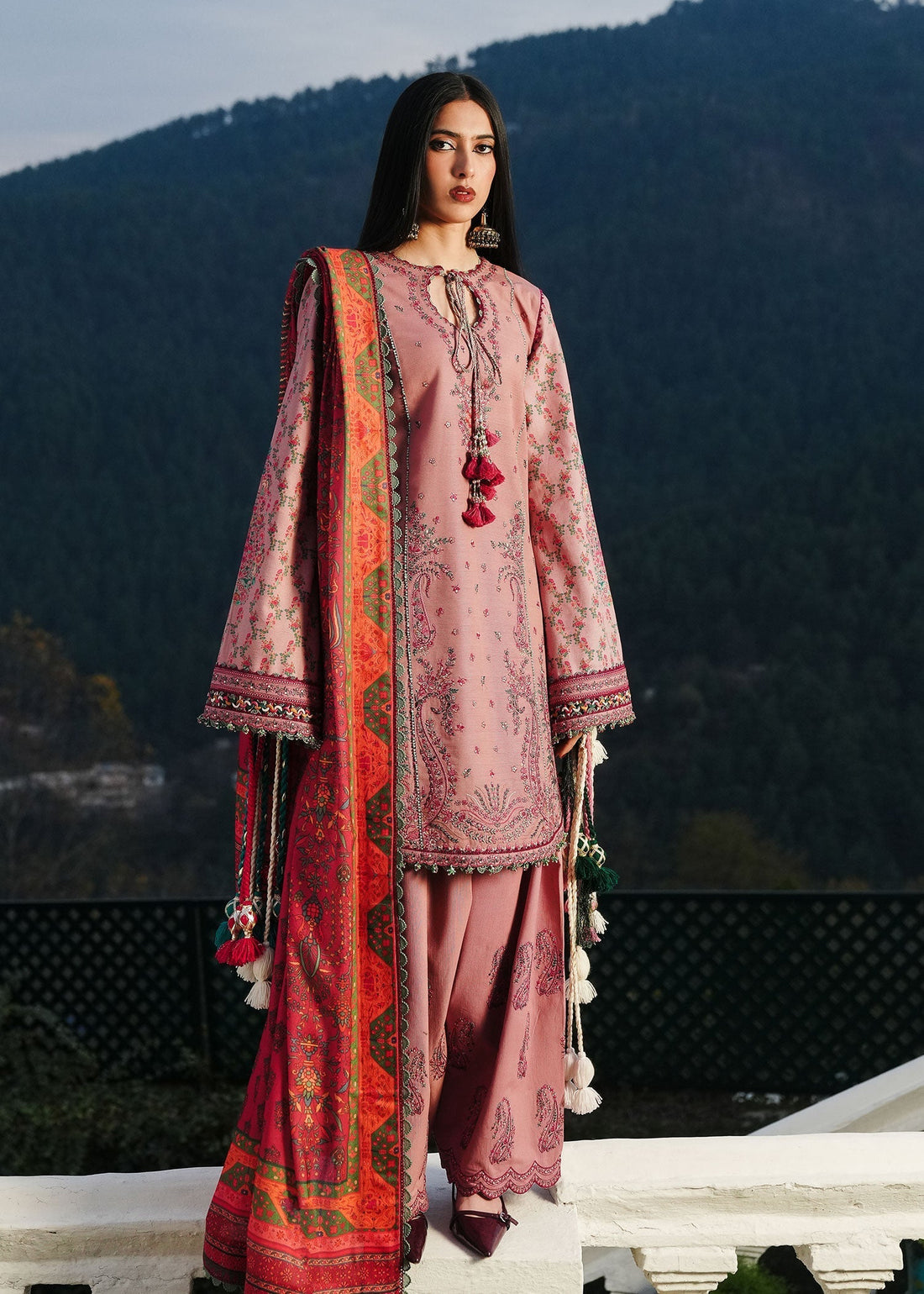 Hussain Rehar | Winter Shawl 24 | Mehr - by - Libasekhas UK - Registered Vendor of : Hussain Rehar - 100% Original Designer Dresss