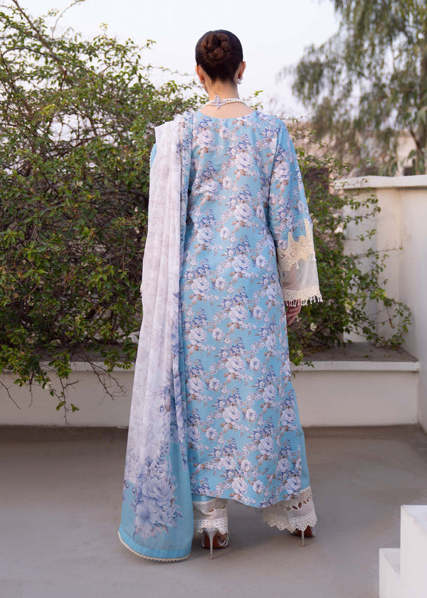 Myeesha | Lamhay Luxury Lawn 25 | Shabnam - by - Libasekhas UK - Registered Vendor of : Myeesha - 100% Original Designer Dresss