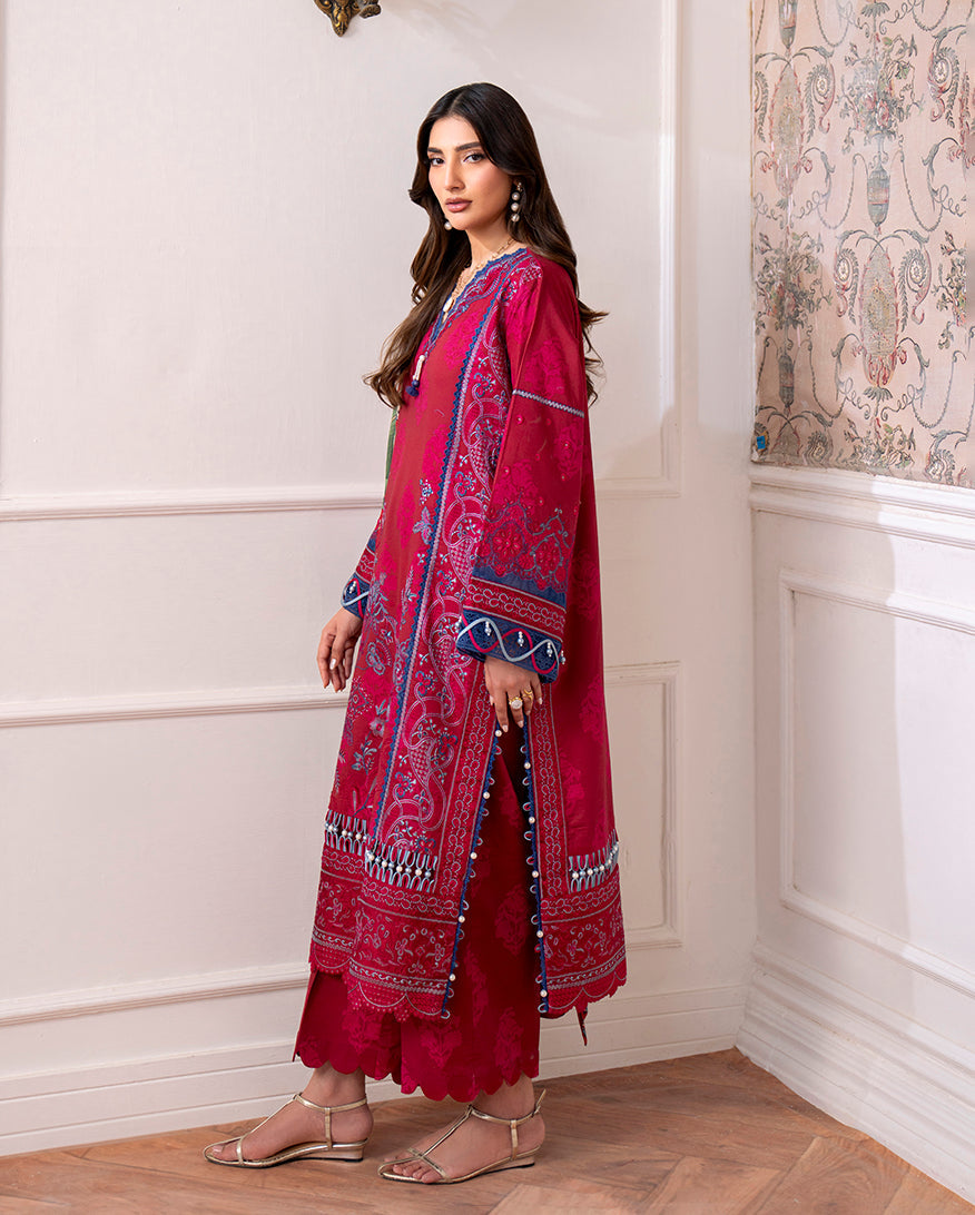 Roheenaz | Aezel Embroidered Cambric | Oriva - by Libasekhas UK - Registered Vendor of : Roheenaz - 100% Original Designer Dress