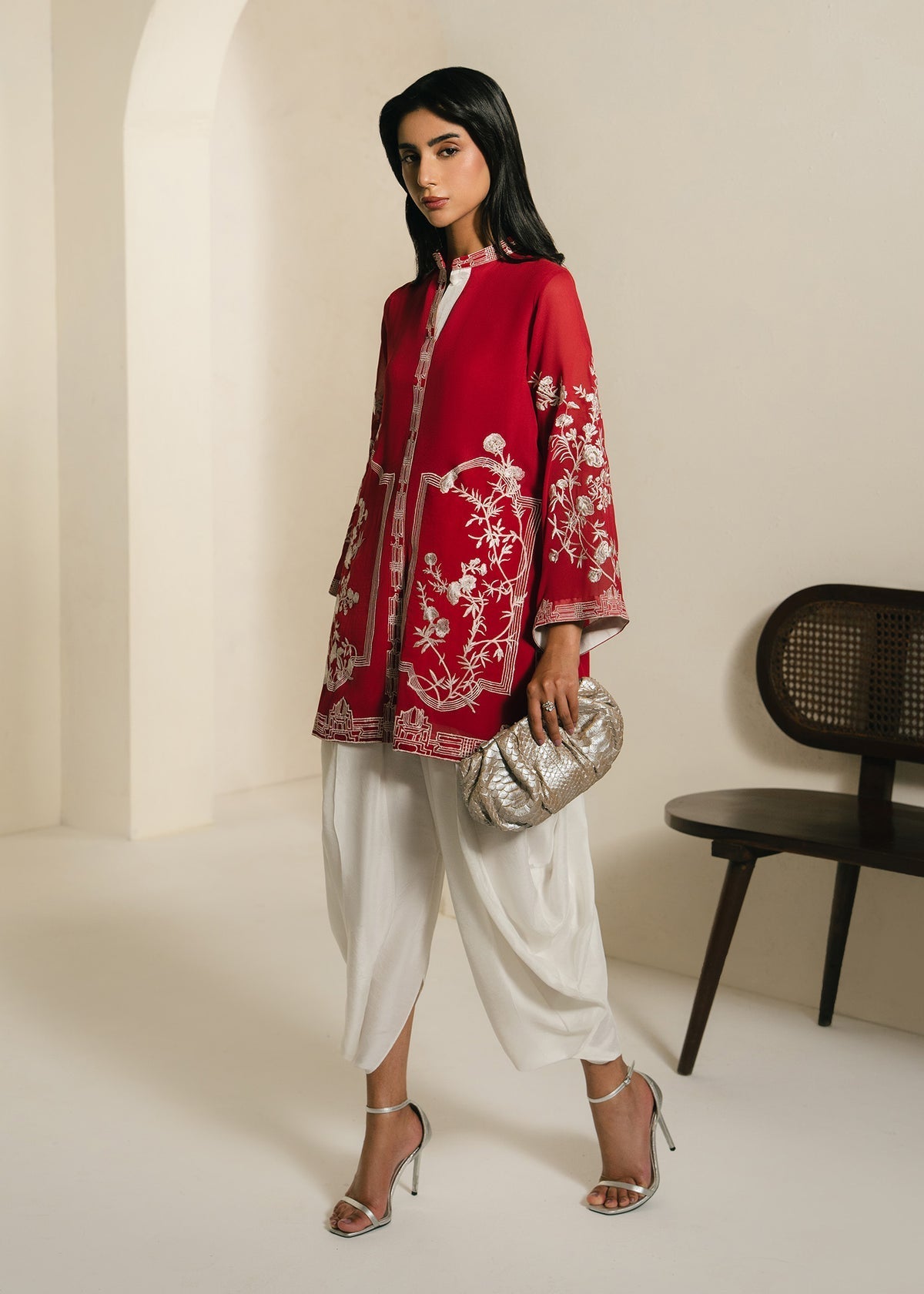 Mahgul | Alea Luxury Pret | Scarlet - by Libasekhas UK - Registered Vendor of : Mahgul - 100% Original Designer Dress