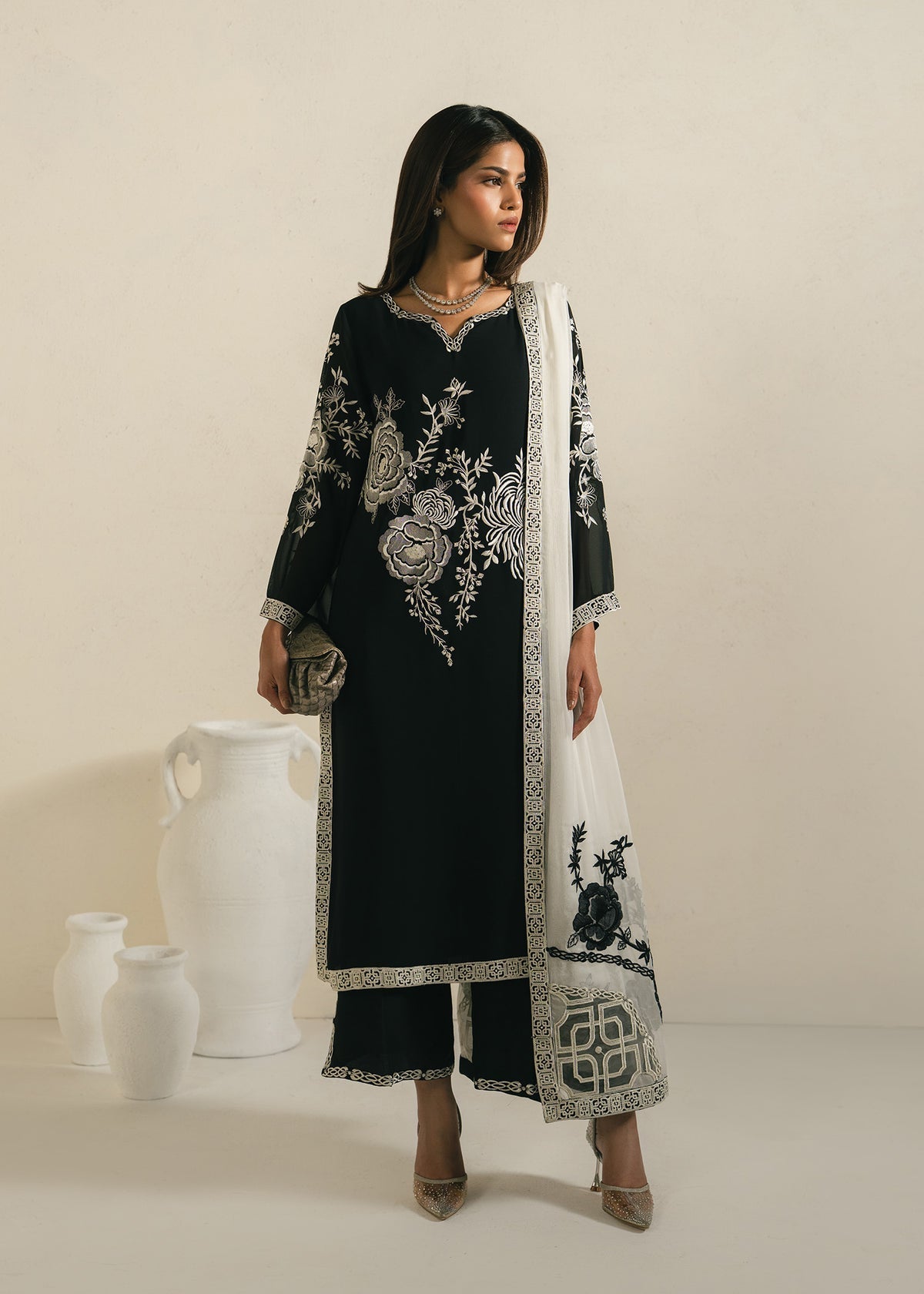 Mahgul | Alea Luxury Pret | Phantom - by Libasekhas UK - Registered Vendor of : Mahgul - 100% Original Designer Dress