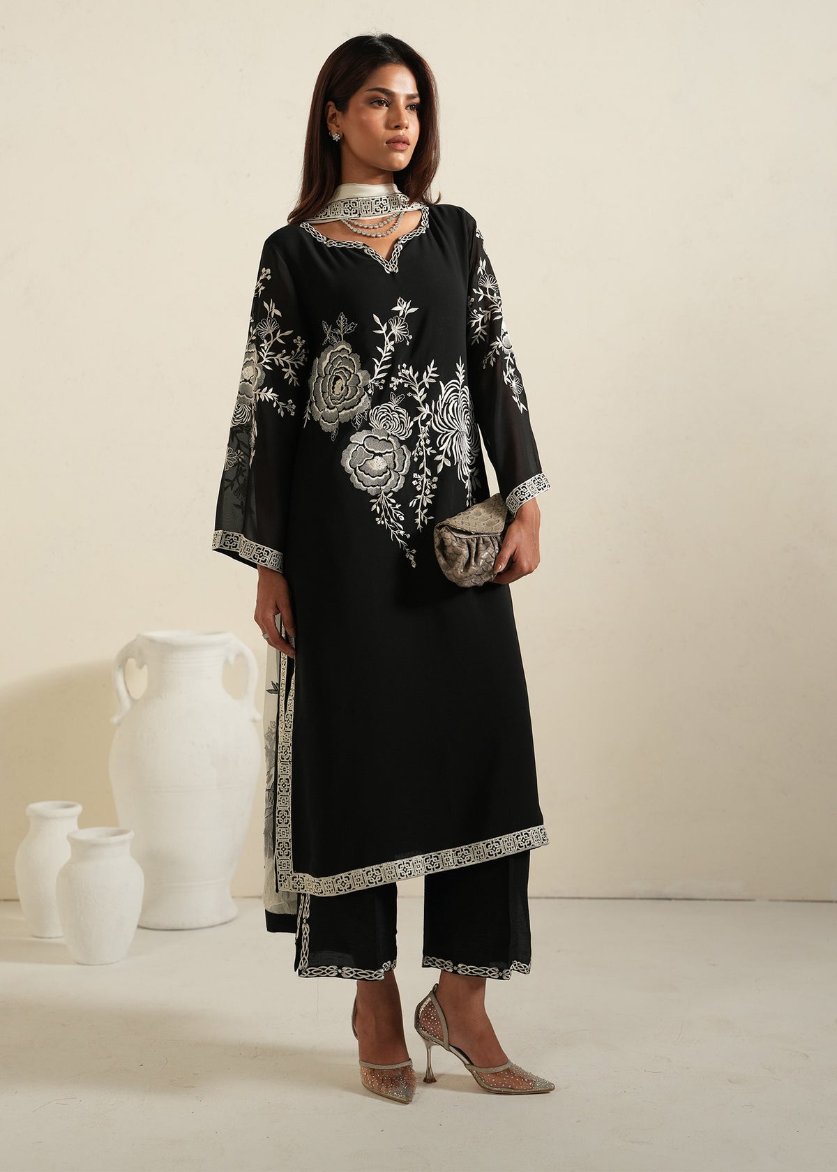 Mahgul | Alea Luxury Pret | Phantom - by Libasekhas UK - Registered Vendor of : Mahgul - 100% Original Designer Dress